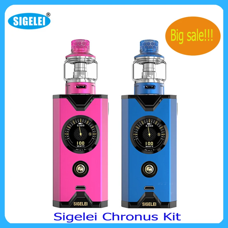 Распродажа Sigelei Chronus Kit питание от аккумулятора 18650 с 510 интерфейсами типа