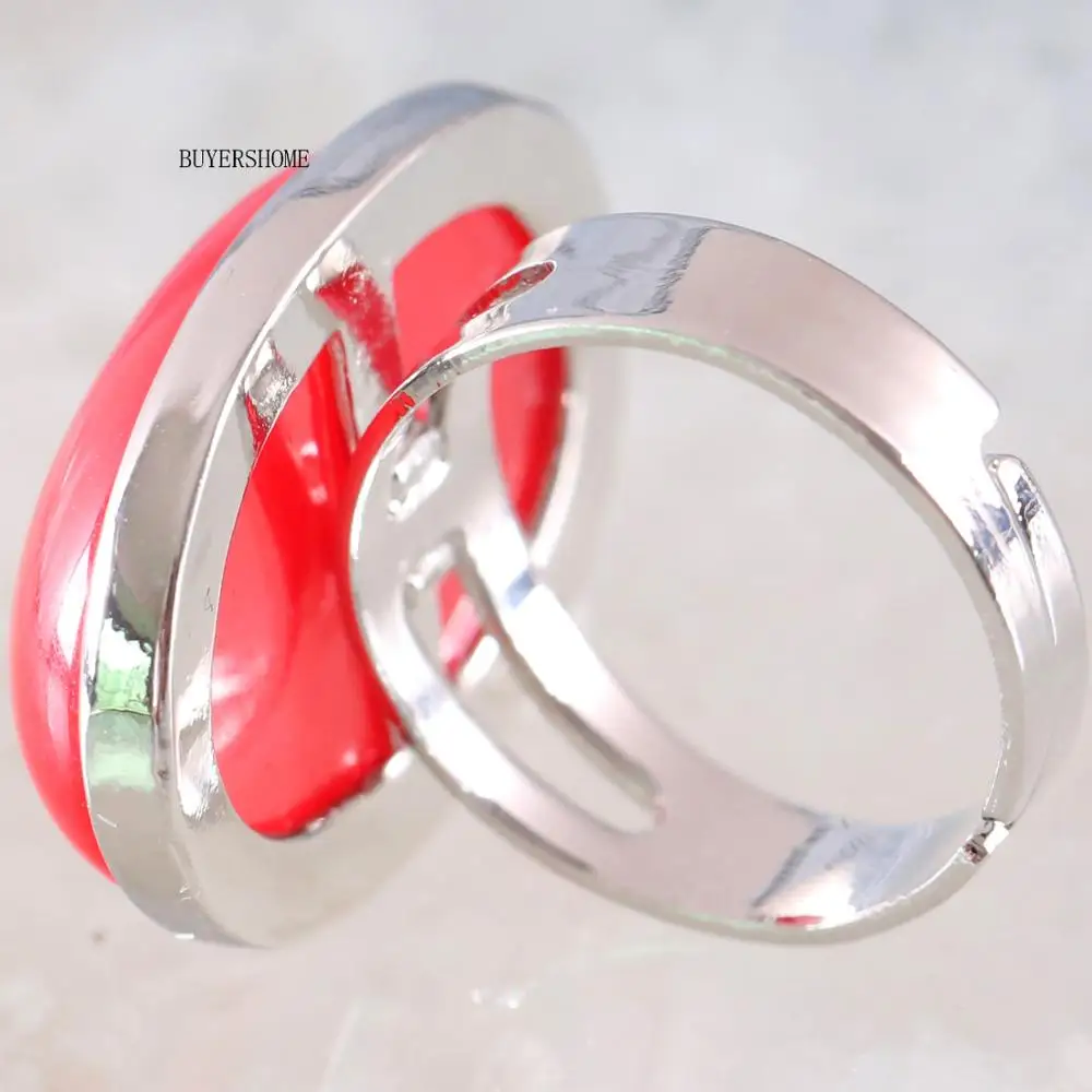 Ring Natural Stone Oval CAB Cabochon Bead Red Jades Finger Jewelry For Men Women Gift Z108 | Украшения и аксессуары