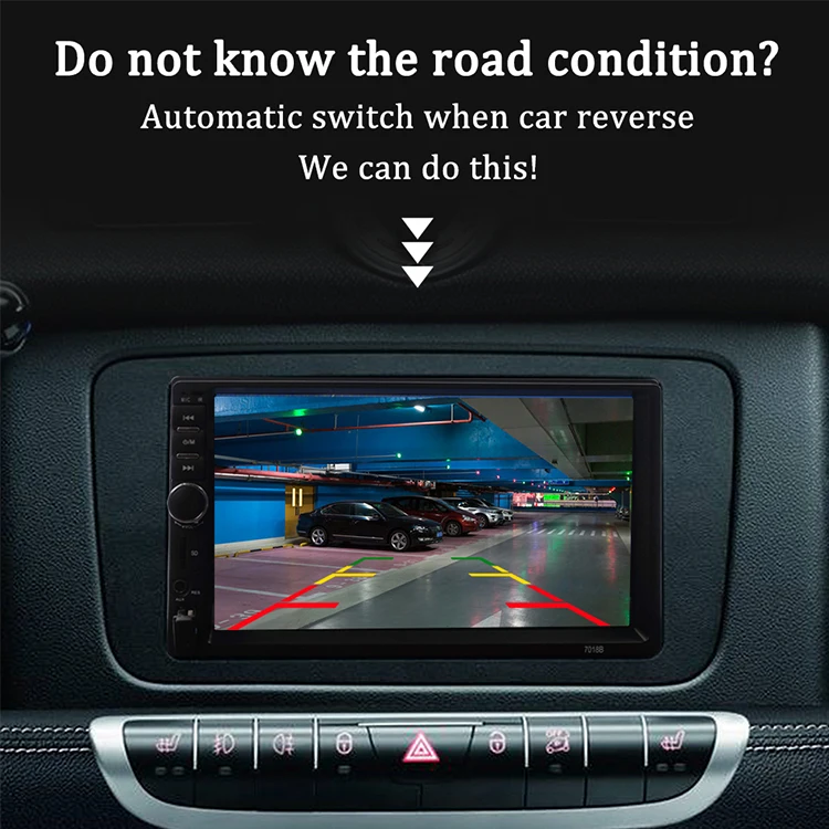 Carsanbo 7 дюймов 2 Din Bluetooth FM USB TF Auxin автомобильное радио MP4/MP5 видео плеер автомобиля стерео Зеркало Ссылка с камерой заднего вида автомобиля