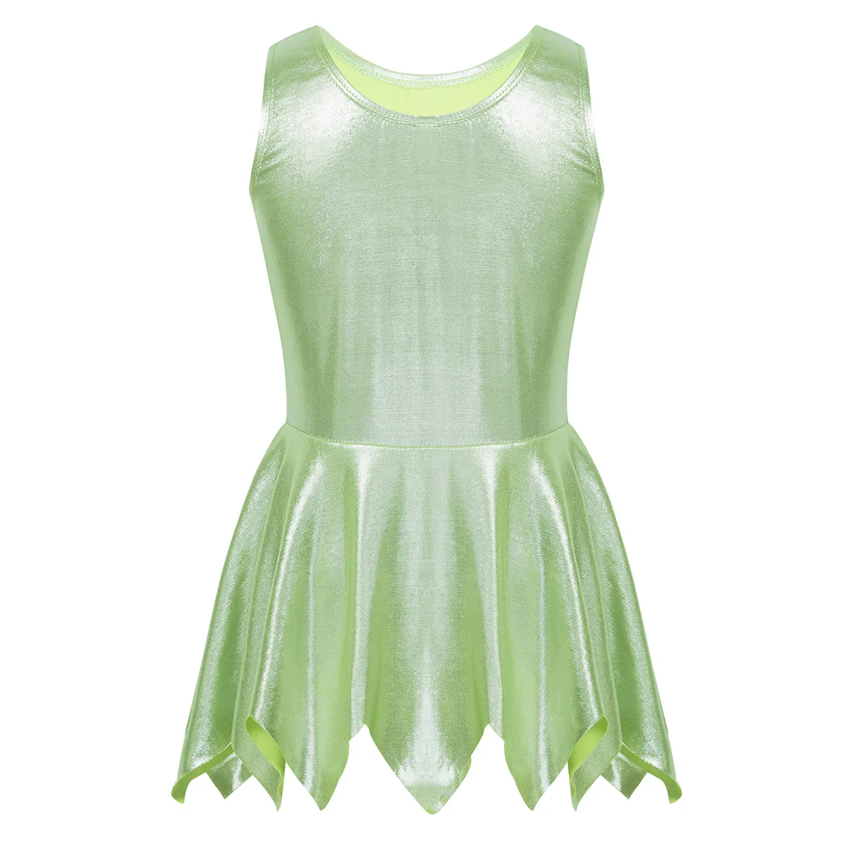 Малыши малыши Девочки Дети Фея танцевальная одежда костюм без рукавов глянцевое