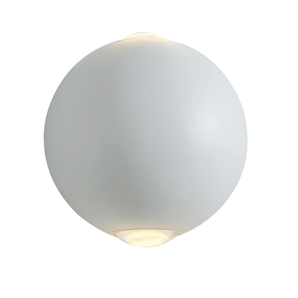 

Sanmusion Led Wall Lamp 4 Side Emitting Home Room Decor Lighting Sconce Aluminum Lens Spot Model Aisle Porch Corridor Door Lamps