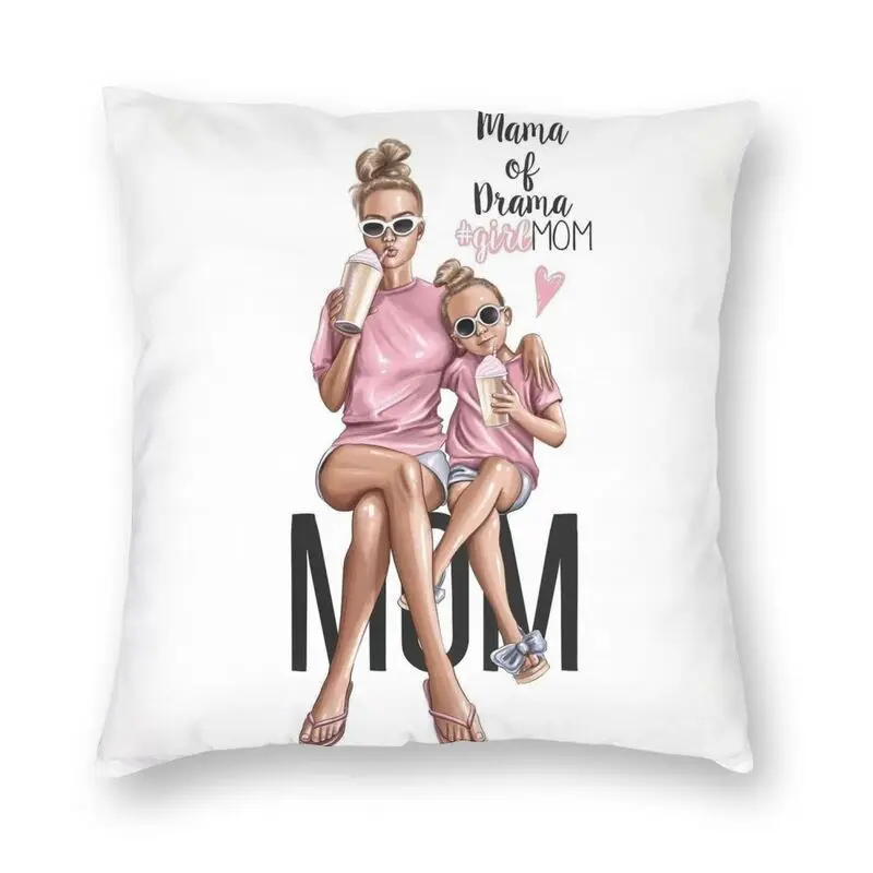 

Мягкий модный милый чехол для подушки для мамы и ребенка наволочка для домашнего декора мультяшный чехол для подушки Super Mama 40x40 наволочка дл...