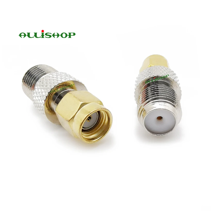 RF SMA-F адаптер RP SMA штекер к F Jack прямой коаксиальный разъем для авто радио антенна