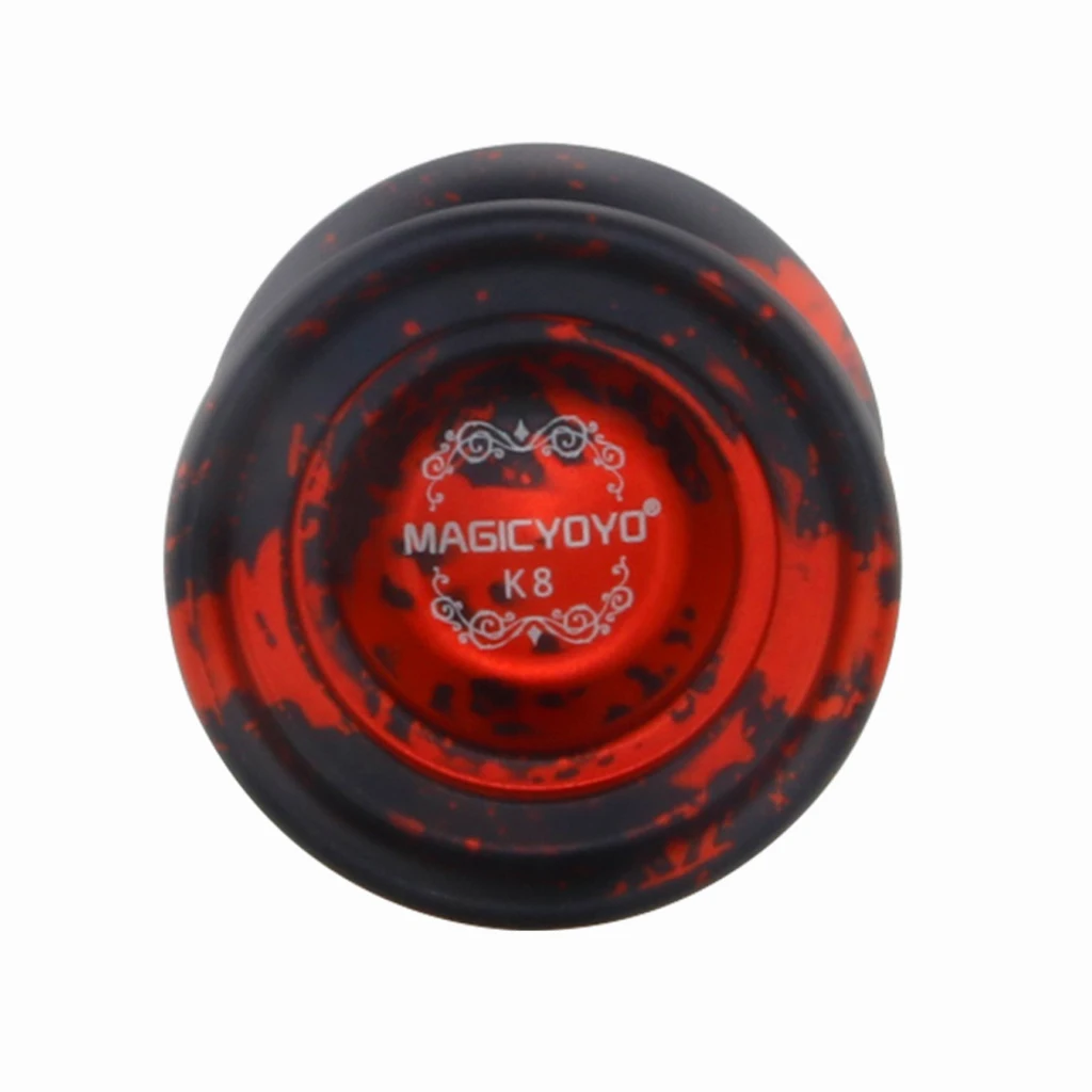 

K8 Unresponsive Alloy Yo Yo 1A 3A 5A String Trick Toy Red Black