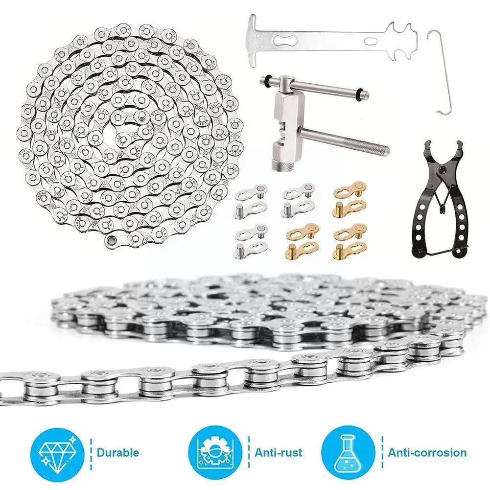 

Bicycle metal chain breaker repair kit Easy to install bicycle maintenance chain breaker tool B0G3