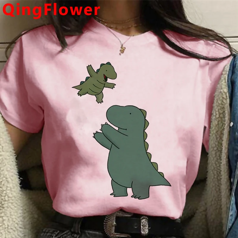 

Dinosaur t shirt top tees female ulzzang couple kawaii harajuku japanese clothes t-shirt kawaii harajuku kawaii