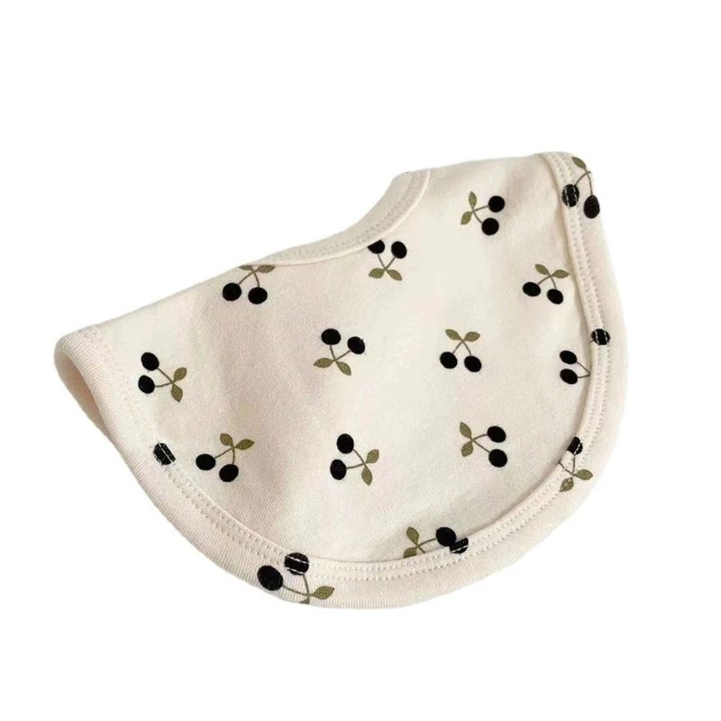 

Soft Cotton Newborn Saliva Towel Infants Burp Cloth Baby Cute Sweet Cherry Printed Feeding Bib Scarf Decoration Shower Gifts