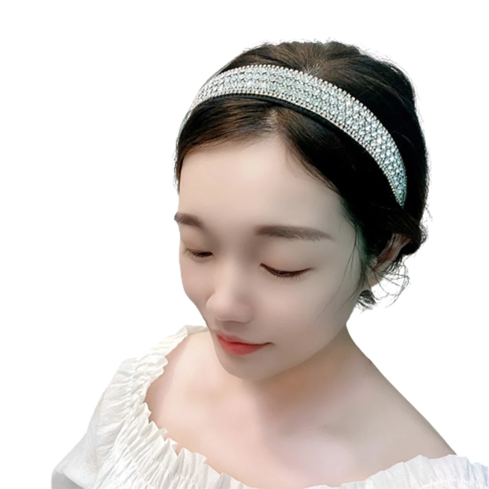 

Headbands For Women Girls Shiny Luxury Rhinestone Hairband Women Hair Accessories Hair Band Crystal Headwear