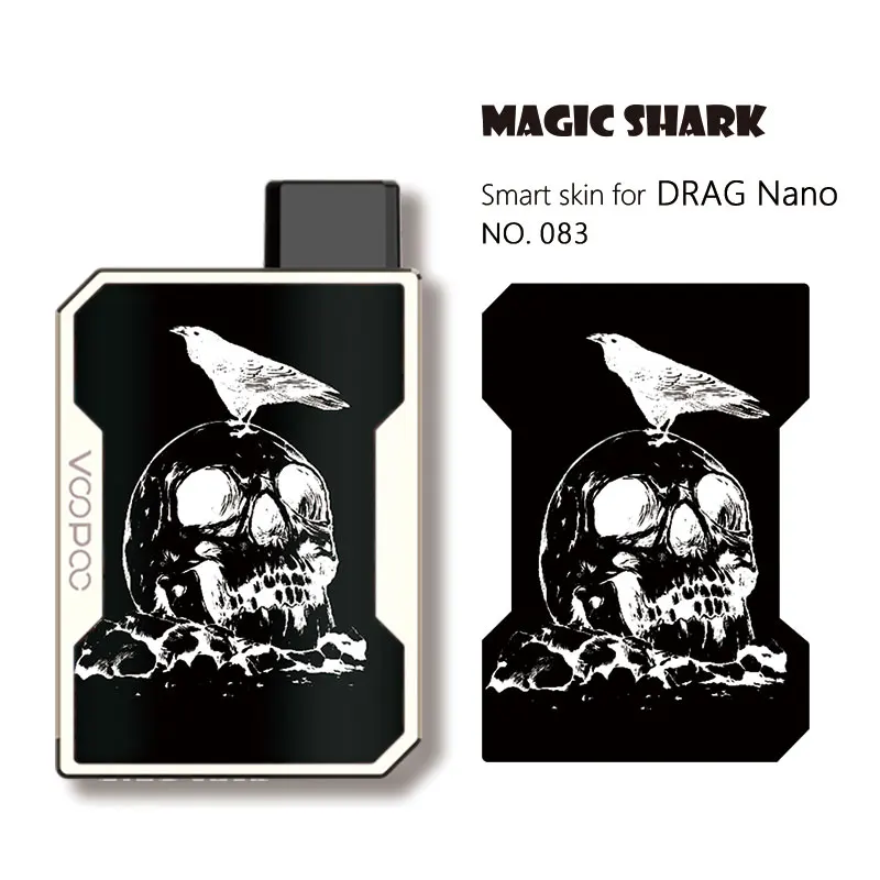 Высокое качество черепа лист Винтаж зонтик звезда ПВХ накладка из Vape Pod Пленка