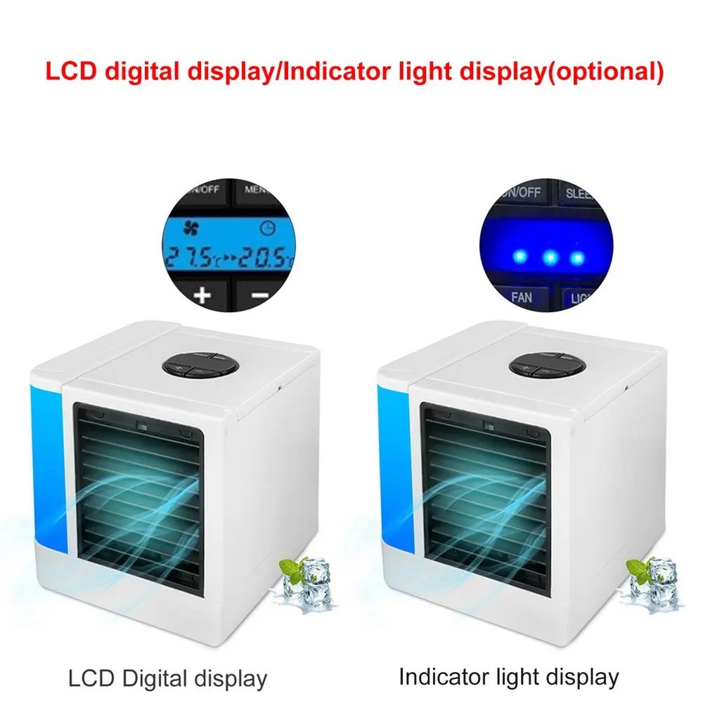 Портативный USB цифровой кондиционер увлажнитель воздуха очиститель 7 цветов