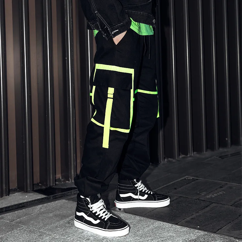 UNCLEDONJM зеленые штаны карго с множеством карманов Штаны уличная тактическая