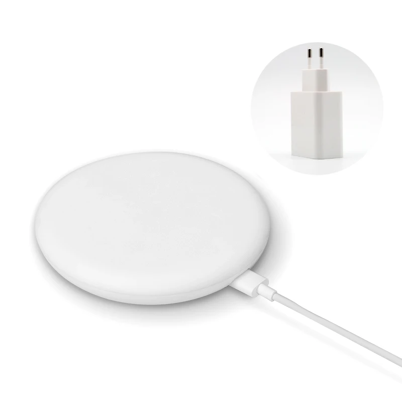 EU charger Xiao mi Беспроводное зарядное устройство Qi 20 Вт Макс. 15 в смарт-адаптер быстрой зарядки смарт-поддержка mi 9T 9 8 6 A3 mi x 3 2s Max 3 - Цвет: EU charger