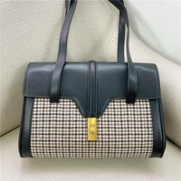 free shipping 2020 the new style fashion and nice genuine cow leather women handbag one shoulder bag 3 color 30cm
