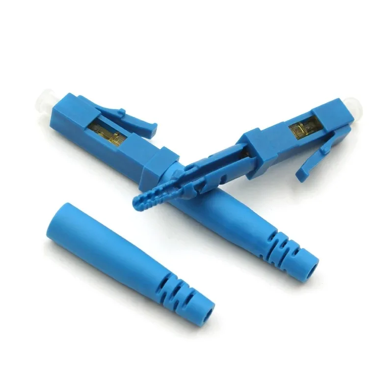 10PCS LC UPC Fast Connector single-mode fiber optic quick connector LC Embedded type FTTH Fiber Optic Fast Connector