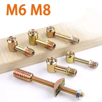 furniture hardware 4 in 1 connection piece bed 4 in 1 assembly piece hammer nut screw eccentric wheel accessories 2pcs