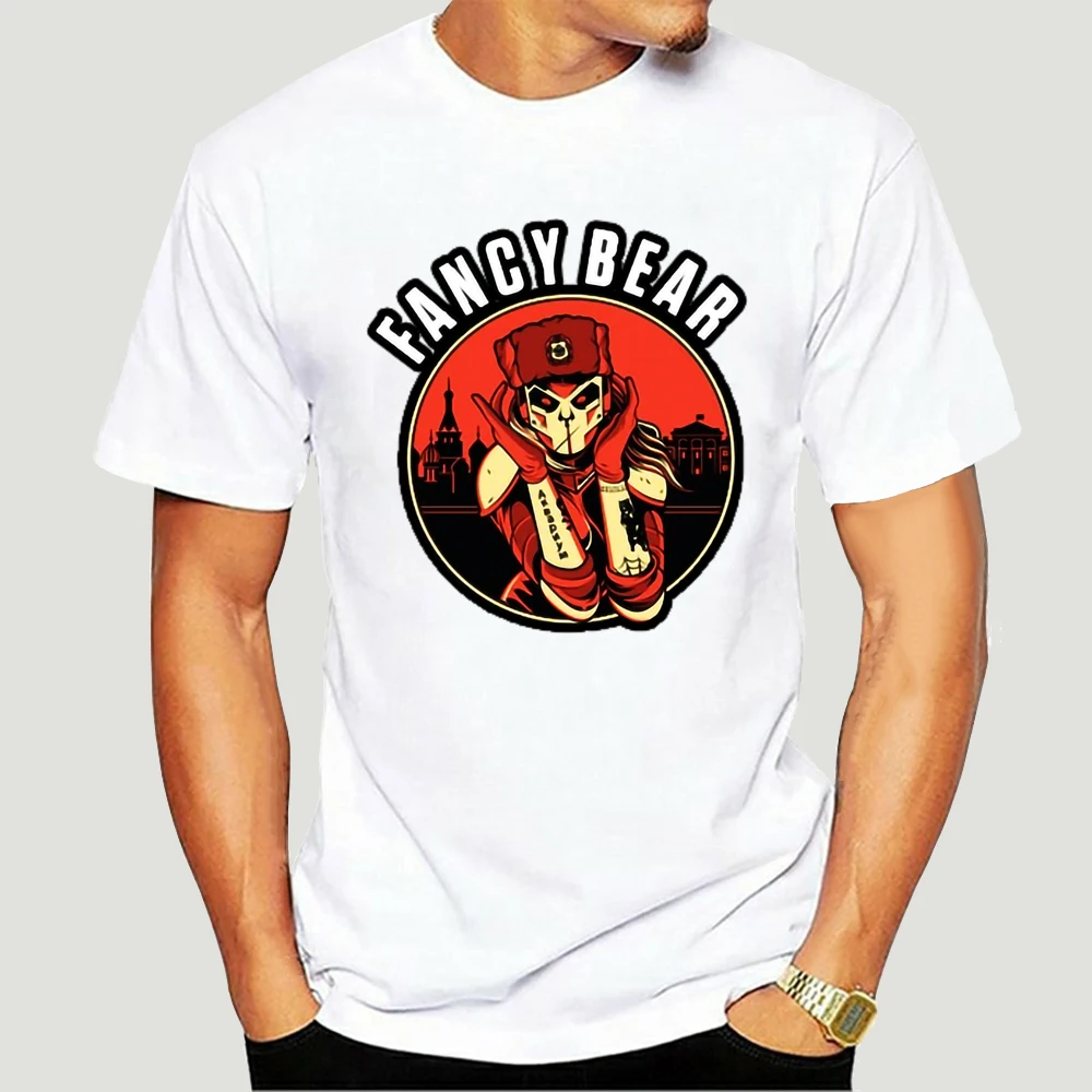 Футболка мужская необычная медведь APT28 анонимная русская кибер-безопасность