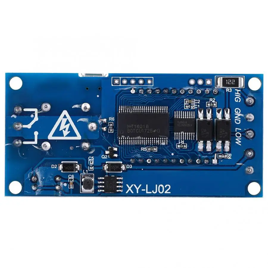 Релейный модуль с задержкой времени постоянный ток 5 В 12 24 ЖК-дисплей таймер цикла
