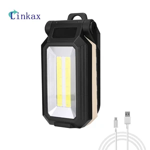 COB светодиодный латерн портативный Рабочий светильник Встроенный перезаряжаемый аккумулятор открытый светильник 4 режима для охоты кемпинга вспышка светильник