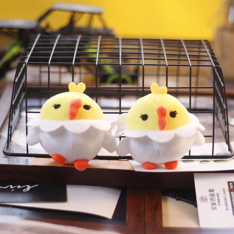 

Новая Изысканная стильная маленькая Желтая кулон Цыпленок, милый креативный мешочек для украшения, Успокаивающая кукла на Рождество, день ...