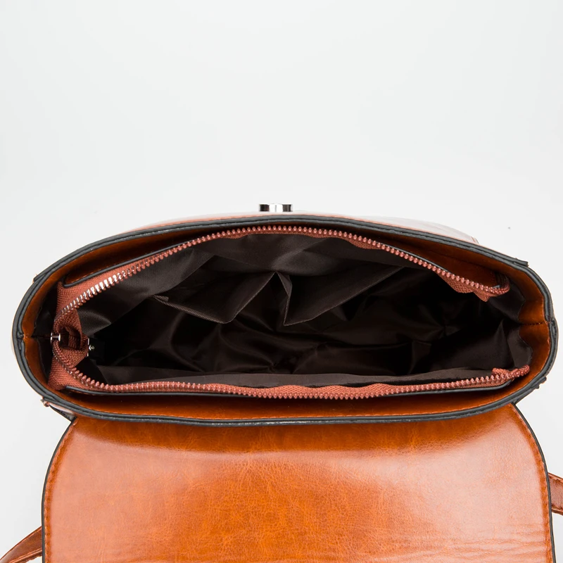 Новый бренд винтажные женские кожаные рюкзаки сумка для школы женский рюкзак