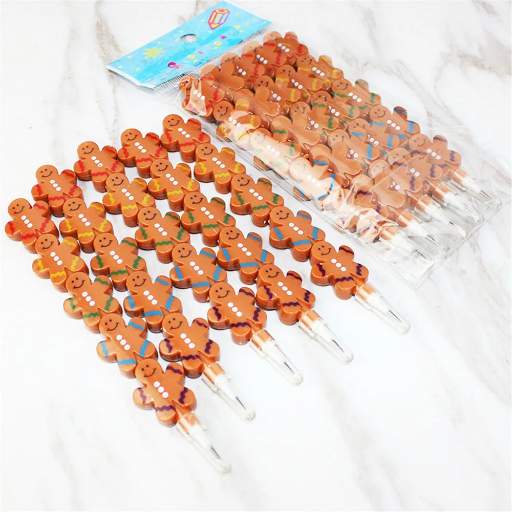 2pcs Non-sharpening Snowman Pencils Pen Cap Students Writing Pens School Stationery Pencil for Kids Christmas Office Supplies | Канцтовары