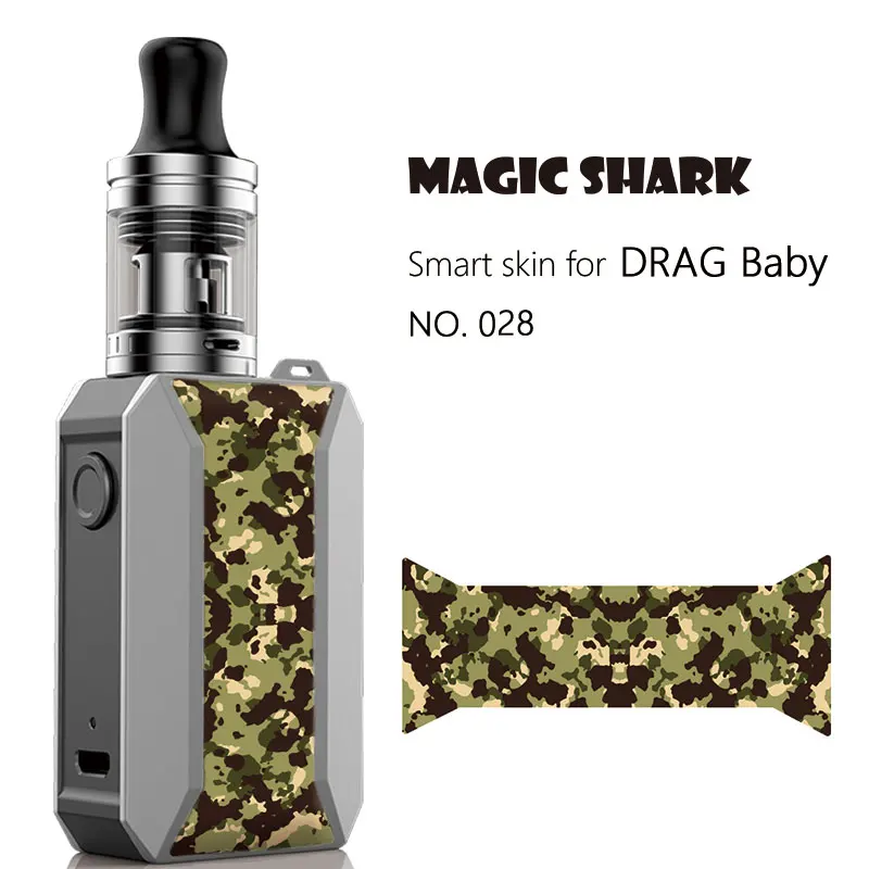 Волшебная Акула 2.5D Ухабистая армия граффити лист череп E наклейка на сигарету