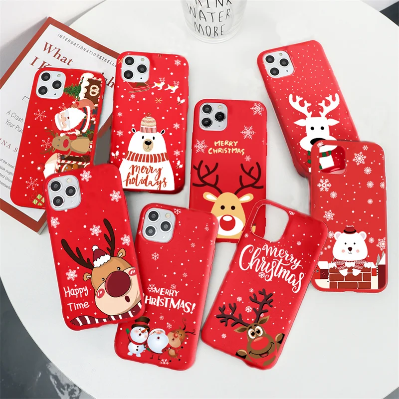 Милый подарок на Рождество чехлы для Xiaomi Redmi Mi 10T 11 Note 10 9T 9S 8 7 6 POCO F3 X3 11X Pro Max 11i Lite 9C 9A