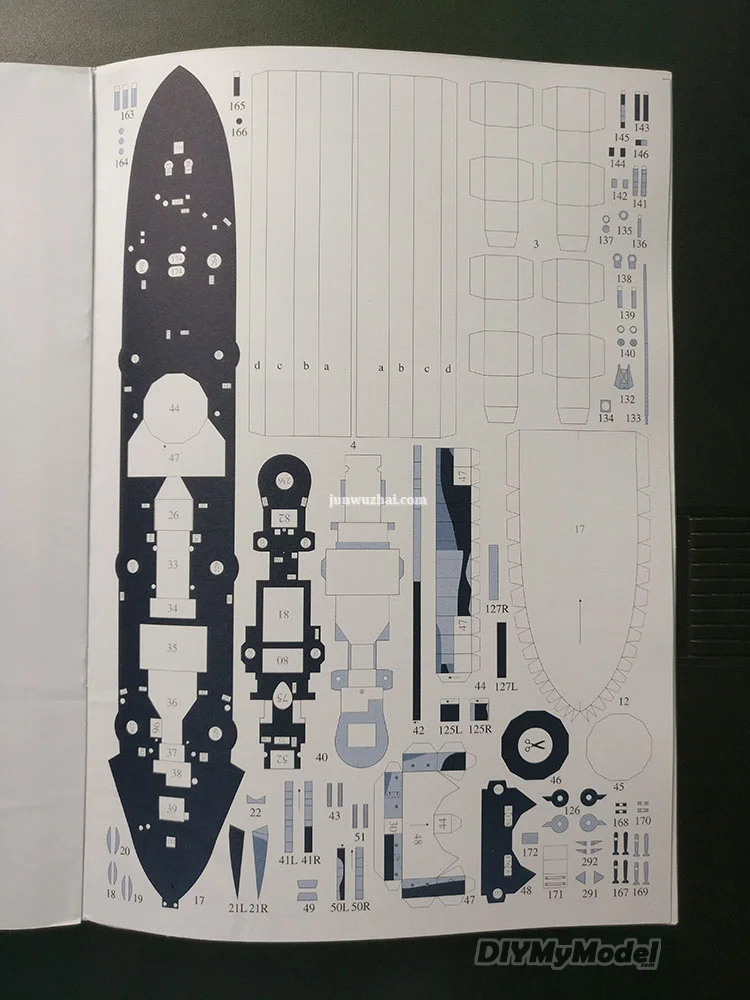 DIYMyModeI-rompecabezas de juguete hecho a mano, modelo de papel artesanal, HMS, Scott, 1:400, regalo, utillaje de pel&iacute;cula-5