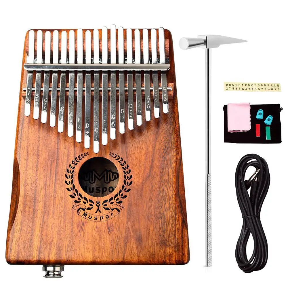 17 клавиш EQ калимба Акация игрушечное пианино Mbira музыкальный инструмент Африка