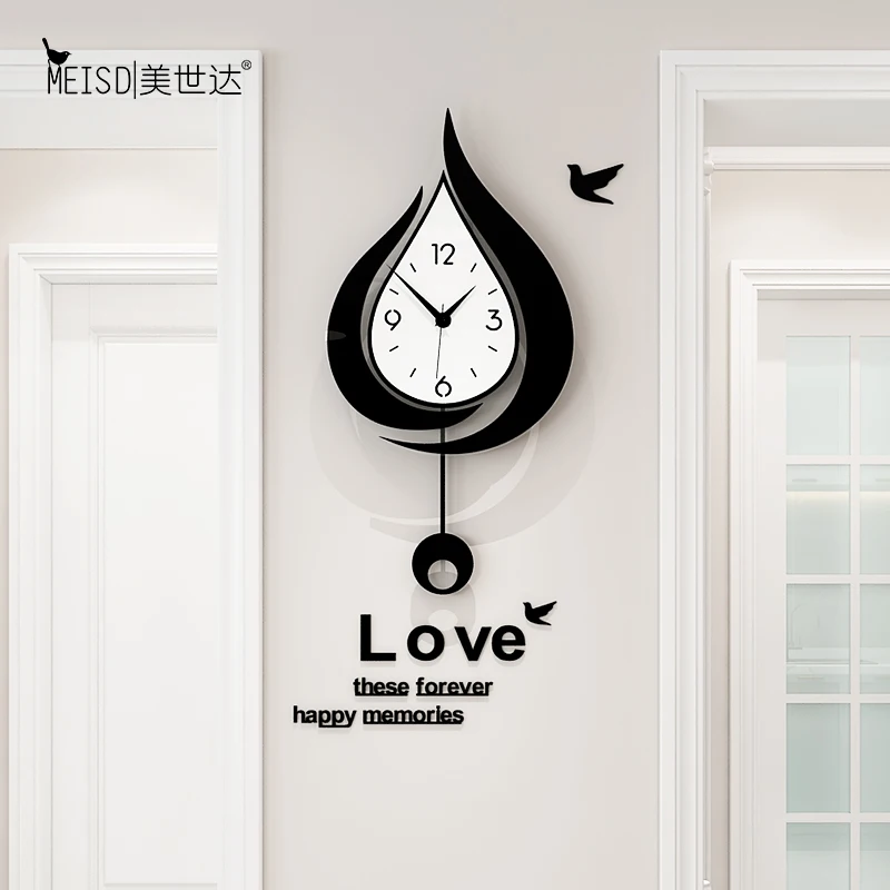 Современный дизайн большие настенные часы креативный громкоговоритель