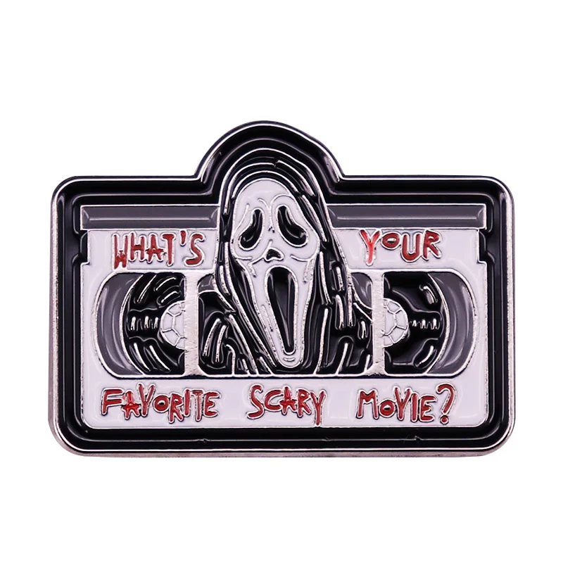 

Scream Ghostface Pins What's Your Favorite Scary Movie Badge