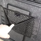 Автомобильная Сетчатая Сумка для хранения сетки для хранения, межстильная сумка на сиденье, высокая эластичность, декоративная коробка для хранения, крючок и петля