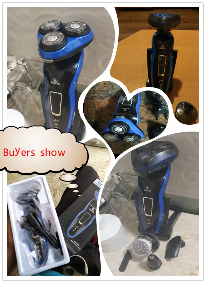 4 в 1 Мужской электробритва для всего тела моющийся станок бритья перезаряжаемый