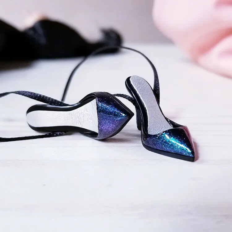 

Custom Green High-heel Shoes Model For 1/6 Scale Female Phicen Doll Figure Toy