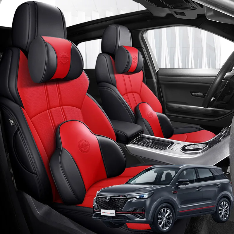 

Накидки на автомобильные сиденья из кожи Nappa, аксессуары для changan cs55 2018 2019 2020