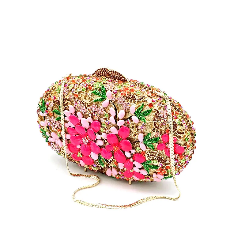 Классическая сумочка для невесты с цветочным рисунком в нигерийском стиле