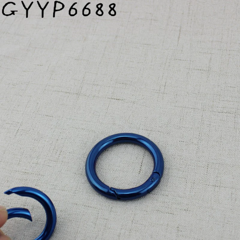 10 шт. синие весенние круглые кольца крючок для сумки защелка зажим триггер