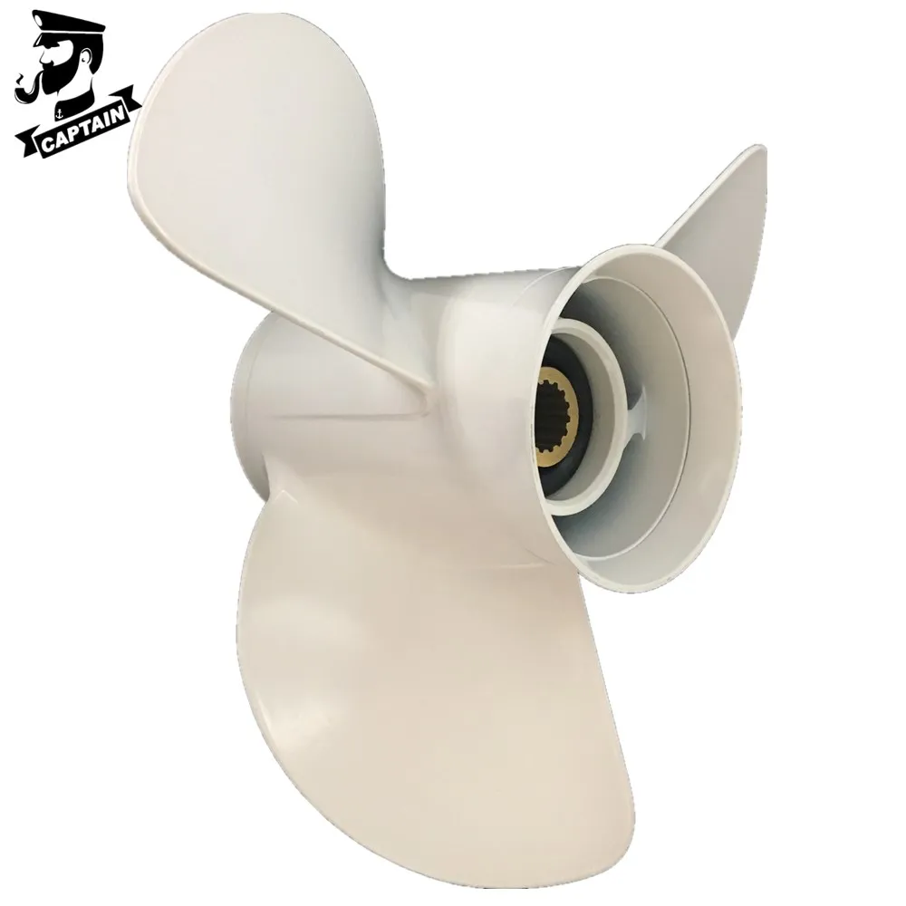 Captain Propeller Fit 13x19 Yamaha Outboard Engines 50HP 60HP 75HP 80HP 115HP 130HP Aluminum 15 Tooth Spline RH 6E5-45941-00-EL