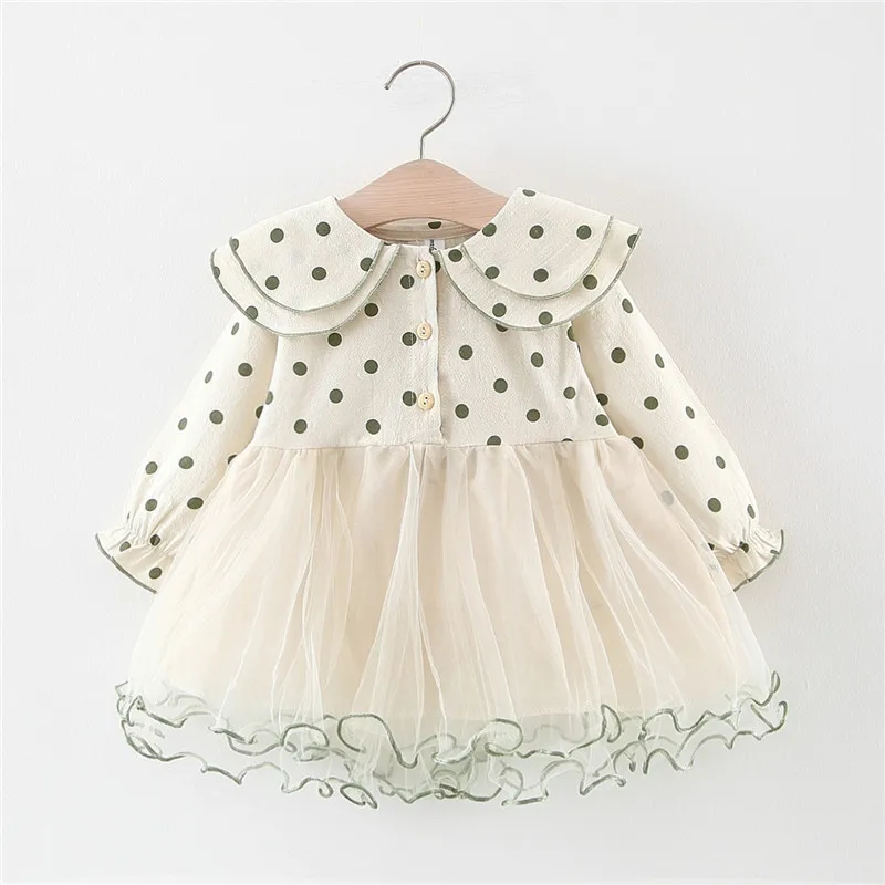 Платье для маленьких девочек Новинка 2019 года Брендовое платье с круглым вырезом