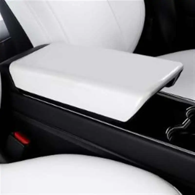 Жемчужно белый подлокотник для центральной консоли Tesla Model 3 Y защитный