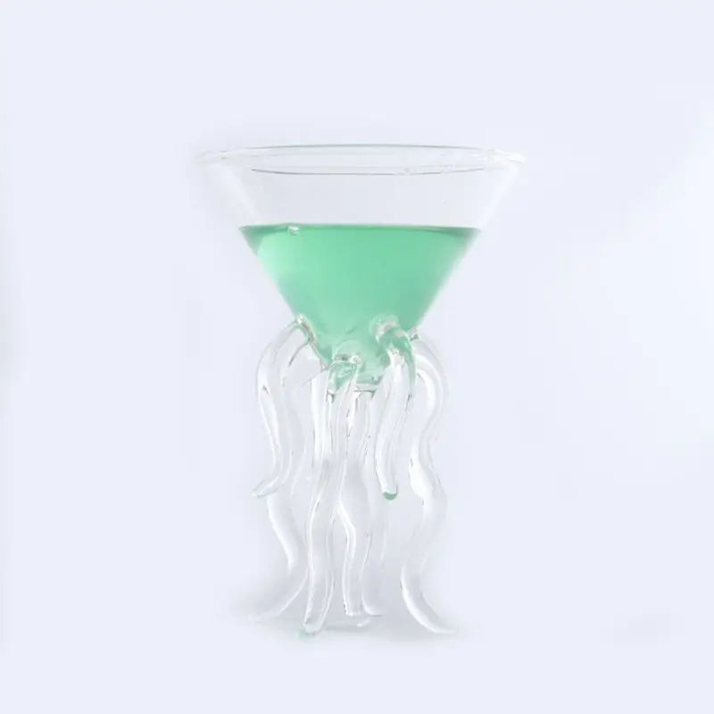 

Octopus Cocktail Glass Transparent Jellyfish Glass Cup Juice Glass P9YB