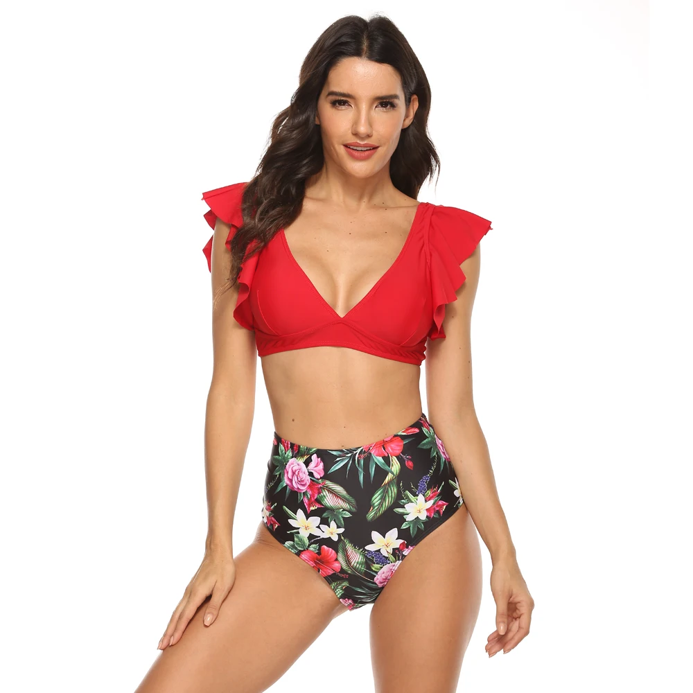 Бикини пуш ап 2020 сексуальный купальник с высокой талией женский купальный костюм