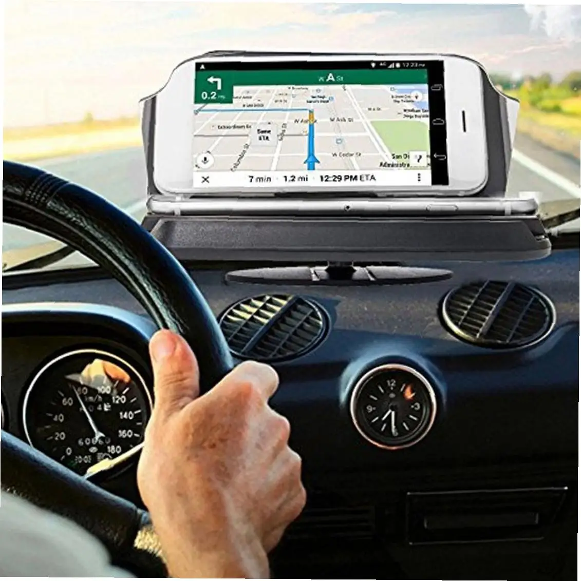 Автомобильный HUD держатель дисплея для телефона с gps-навигацией мобильного