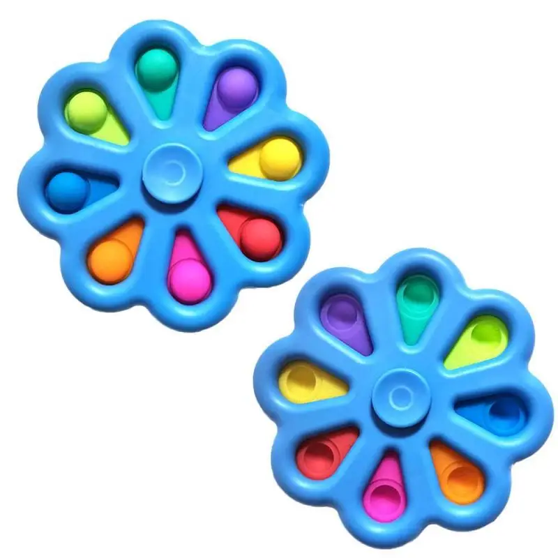 

New 1pc Press The Bubble Board Simple Dimple Sensory Fidget Toy Key-chain For Kids &adults Funny Gift Baby Brain Game Toy