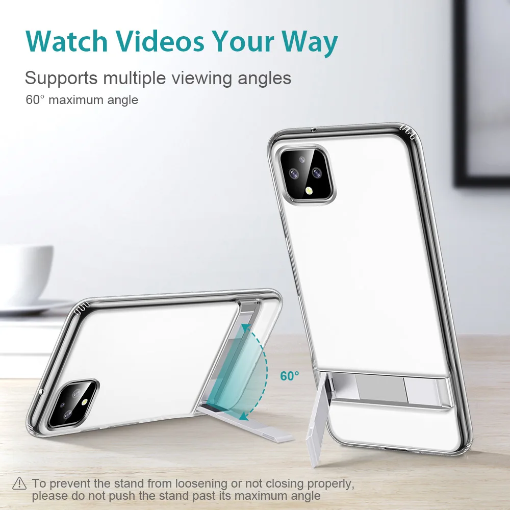 ESR Metal Kickstand Case for Google Pixel 3a XL Business Cover Shockproof Flexible TPU Phone 3 3XL 4 |