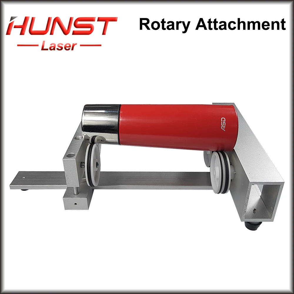 Hunst Rotary Attachment with Rollers Stepper Motors Rotation Axis for Laser Engraving Cutting Machine  and Laser Marking Machine enlarge