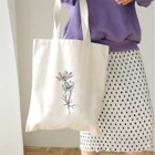 Женская сумка через плечо с цветочным принтом, Большая вместительная сумка из парусины в стиле Харадзюку, для студентов