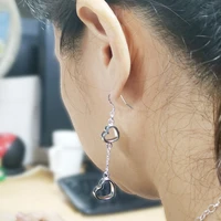 fashion contracted geometry drop earrings for women fashion jewelry korean long heart shaped earrings
