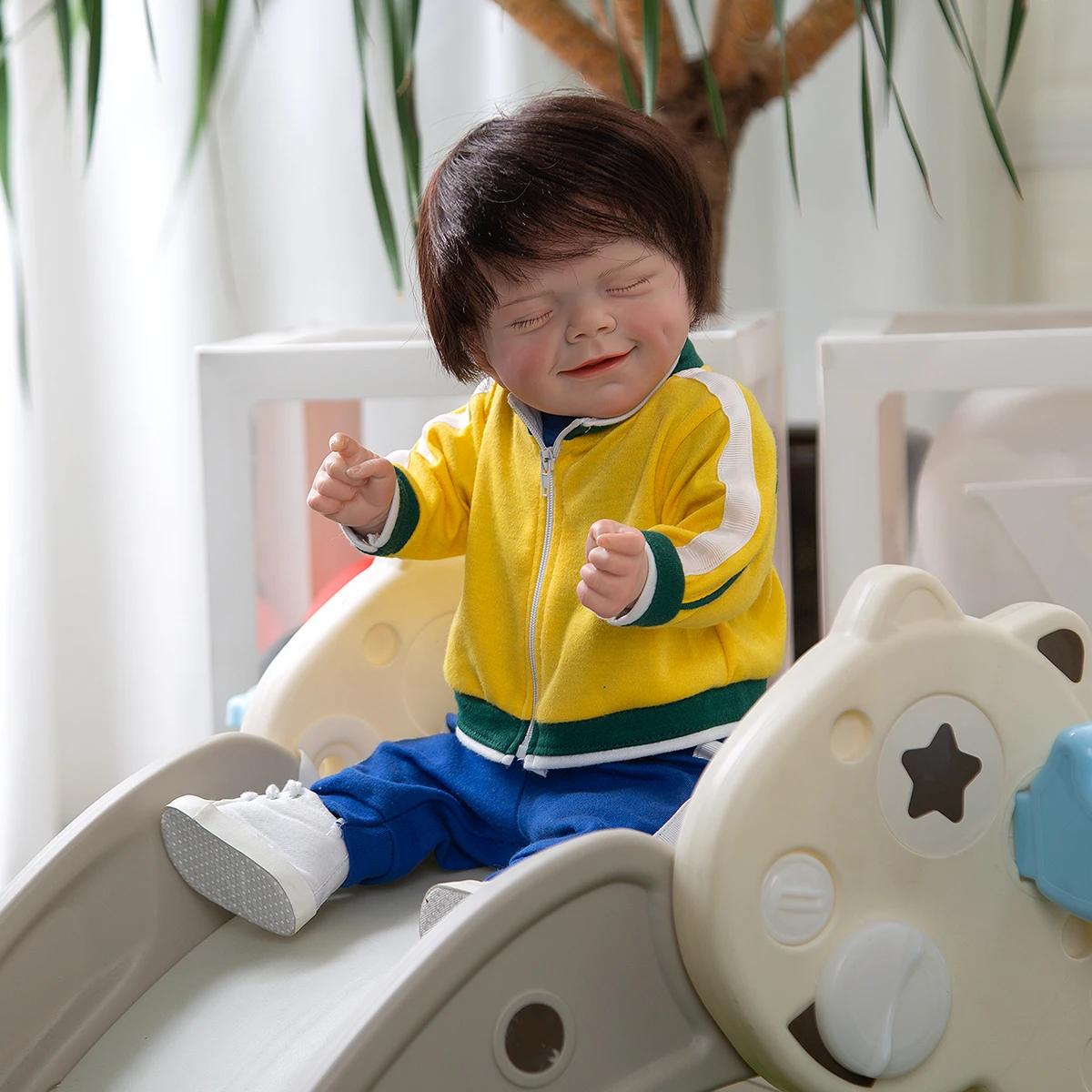 Футбольная Спортивная Кукла Реборн 19 дюймов полностью Силиконовое тело подарок