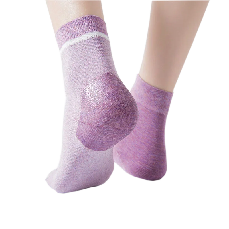 Силиконовые Увлажняющие гелевые носки на пятках с треснувшей ногой для женщин и